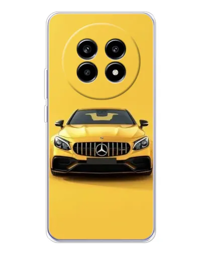 Чехол для Realme 13 Pro Plus с картинкой «Желтый Mercedes GT»