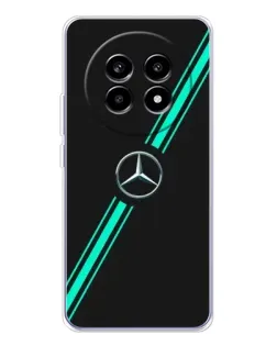 Чехол для Realme 13 Pro Plus с картинкой «Спортивные линии Mercedes» Чехол для Realme 13 Pro Plus с картинкой «Спортивные линии Mercedes»