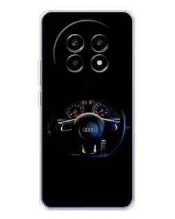 Чехол для Realme 13 Pro Plus с картинкой «Салон Audi — руль» Чехол для Realme 13 Pro Plus с картинкой «Салон Audi — руль»