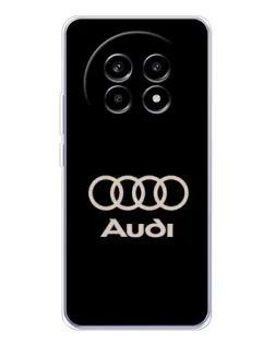 Чехол для Realme 13 Pro Plus с картинкой «Audi — золотой логотип»