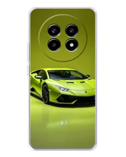 Чехол для Realme 13 Pro Plus с картинкой «Салатовый Lamborghini Huracan»