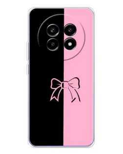 Чехол для Realme 13 Pro Plus с картинкой «Половинки банта»