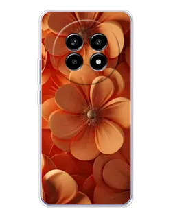 Чехол для Realme 13 Pro Plus с картинкой «Оранжевый макро цветок» Чехол для Realme 13 Pro Plus с картинкой «Оранжевый макро цветок»