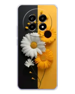 Чехол для Realme 13 Pro Plus с картинкой «Подсолнух и ромашка» Чехол для Realme 13 Pro Plus с картинкой «Подсолнух и ромашка»
