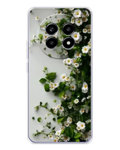Чехол для Realme 13 Pro Plus с картинкой «Ветка мелких белых цветов» Чехол для Realme 13 Pro Plus с картинкой «Ветка мелких белых цветов»