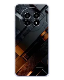 Чехол для Realme 13 Pro Plus с картинкой «Черные геометрические блоки» Чехол для Realme 13 Pro Plus с картинкой «Черные геометрические блоки»