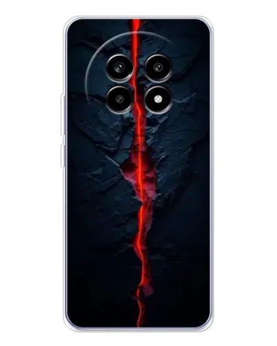 Чехол для Realme 13 Pro Plus с картинкой «Kрасная лавовая трещина» Чехол для Realme 13 Pro Plus с картинкой «Kрасная лавовая трещина»