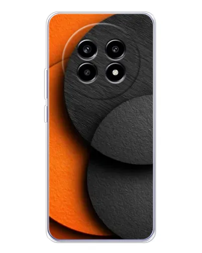 Чехол для Realme 13 Pro Plus с картинкой «Геометрия оранжевых кругов» Чехол для Realme 13 Pro Plus с картинкой «Геометрия оранжевых кругов»