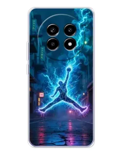Чехол для Realme 13 Pro с картинкой «Jordan Gold Jumpman»