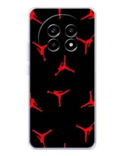 Чехол для Realme 13 Pro с картинкой «Jordan Red Pattern»