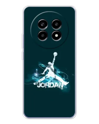 Чехол для Realme 13 Pro с картинкой «Jordan Blue Fire»