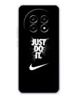 Чехол для Realme 13 Pro с картинкой «Текстовый принт Nike»