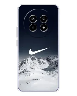 Чехол для Realme 13 Pro с картинкой «Nike — зимние горы»