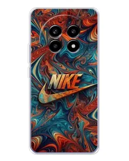 Чехол для Realme 13 Pro с картинкой «Nike в абстракции»