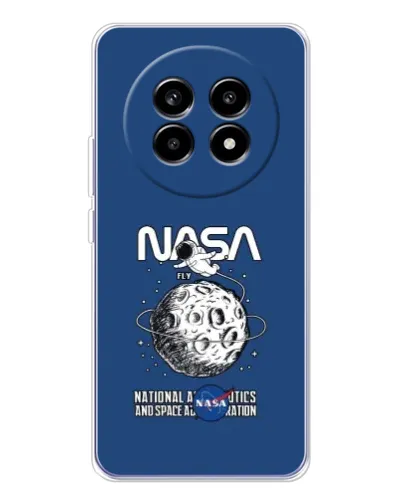 Чехол для Realme 13 Pro с картинкой «NASA — лунная миссия»