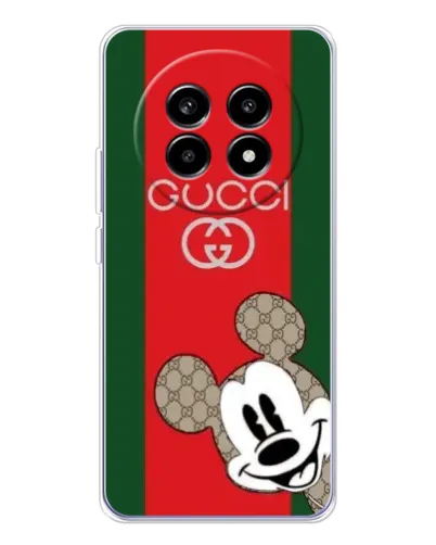 Чехол для Realme 13 Pro с картинкой «Gucci — полосы и Микки» Чехол для Realme 13 Pro с картинкой «Gucci — полосы и Микки»