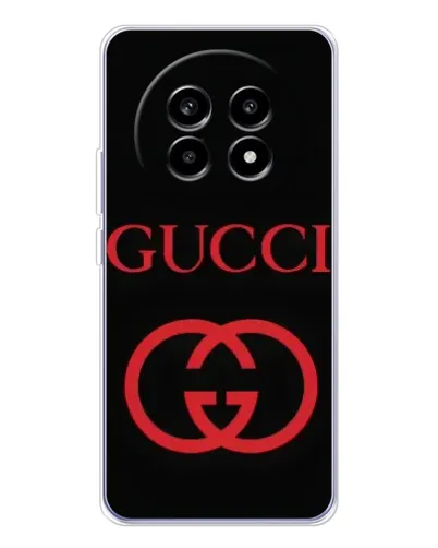 Чехол для Realme 13 Pro с картинкой «Gucci — красный логотип» Чехол для Realme 13 Pro с картинкой «Gucci — красный логотип»