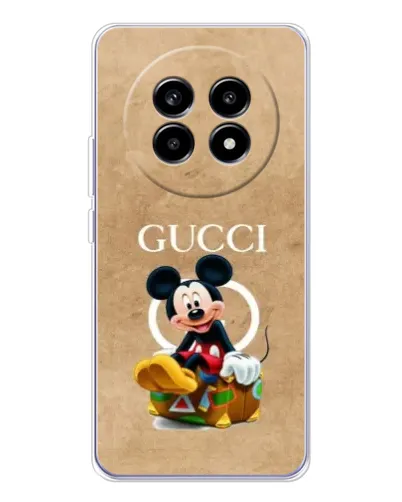 Чехол для Realme 13 Pro с картинкой «Микки Маус Gucci — крафт» Чехол для Realme 13 Pro с картинкой «Микки Маус Gucci — крафт»