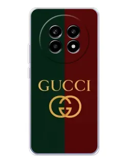 Чехол для Realme 13 Pro с картинкой «Gucci — темно-зеленый градиент» Чехол для Realme 13 Pro с картинкой «Gucci — темно-зеленый градиент»