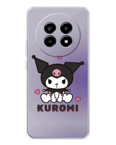 Чехол для Realme 13 Pro с картинкой «Kuromi — фиолетовый арт»