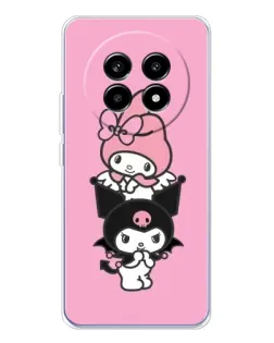 Чехол для Realme 13 Pro с картинкой «My Melody и Kuromi» Чехол для Realme 13 Pro с картинкой «My Melody и Kuromi»