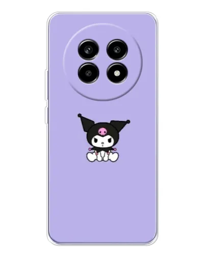 Чехол для Realme 13 Pro с картинкой «Kuromi — фиолетовый минимализм»