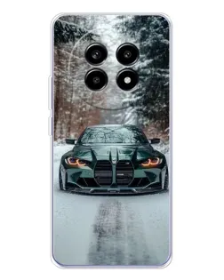 Чехол для Realme 13 Pro с картинкой «BMW в зимнем лесу» Чехол для Realme 13 Pro с картинкой «BMW в зимнем лесу»
