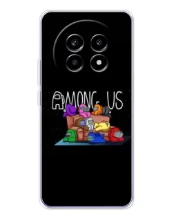 Чехол для Realme 13 Pro с картинкой «Логотип Among Us»