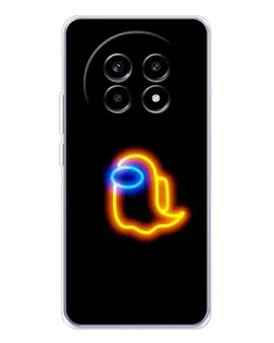 Чехол для Realme 13 Pro с картинкой «Among Us неоновое сияние»
