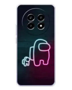 Чехол для Realme 13 Pro с картинкой «Among Us неон-арт»