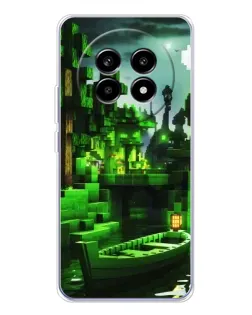 Чохол для Realme 13 Pro з картинкою «Minecraft лісовий пейзаж»