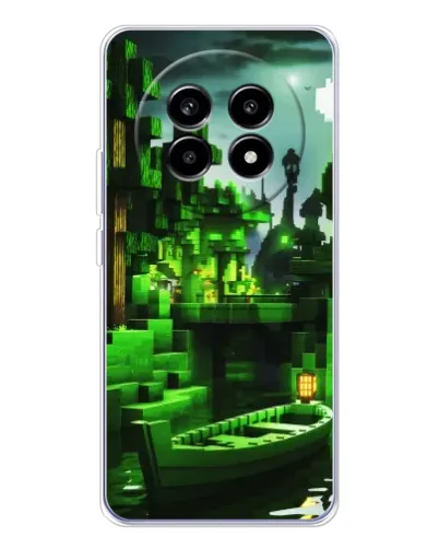 Чохол для Realme 13 Pro з картинкою «Minecraft лісовий пейзаж»