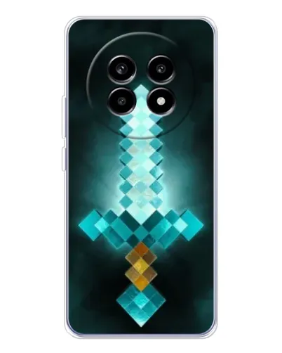 Чохол для Realme 13 Pro з картинкою «Алмазний меч неон»