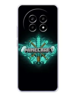 Чохол для Realme 13 Pro з картинкою «Minecraft Diamond лого»
