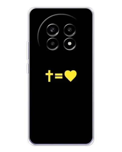 Чехол для Realme 13 Pro с картинкой «Сердце и Крест»