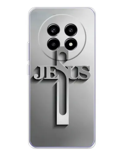 Чехол для Realme 13 Pro с картинкой «Металлический крест Jesus» Чехол для Realme 13 Pro с картинкой «Металлический крест Jesus»