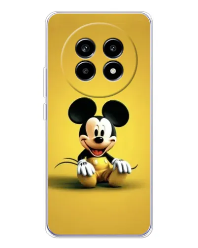 Чехол для Realme 13 Pro с картинкой «Микки на желтом»