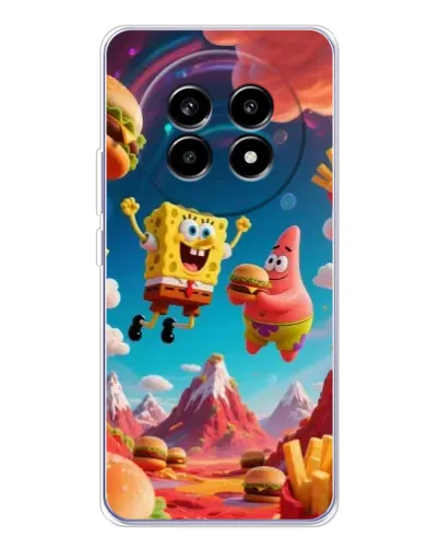 Чехол для Realme 13 Pro с картинкой «Космический фастфуд»