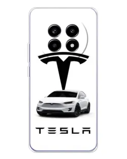 Чехол для Realme 13 Pro с картинкой «Tesla White Style»