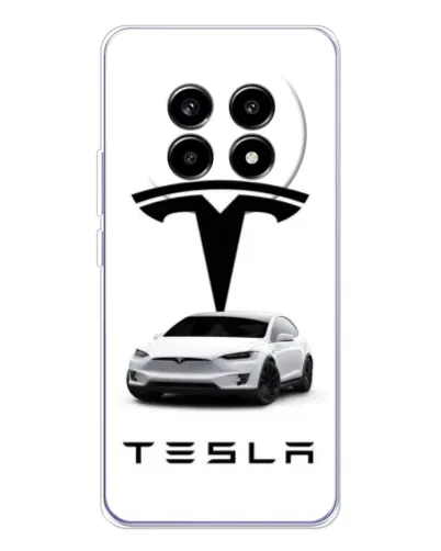 Чехол для Realme 13 Pro с картинкой «Tesla White Style»