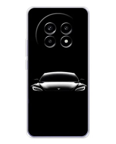 Чехол для Realme 13 Pro с картинкой «Фары Tesla Night»