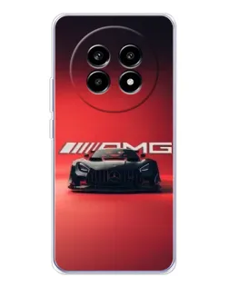 Чехол для Realme 13 Pro с картинкой «Mercedes AMG — красная линия» Чехол для Realme 13 Pro с картинкой «Mercedes AMG — красная линия»