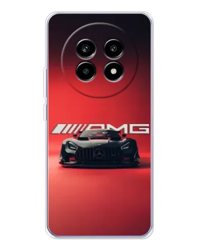 Чехол для Realme 13 Pro с картинкой «Mercedes AMG — красная линия»