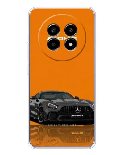 Чехол для Realme 13 Pro с картинкой «Оранжевый Mercedes AMG»