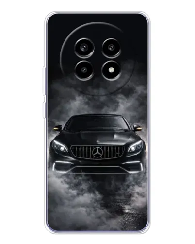 Чехол для Realme 13 Pro с картинкой «Mercedes в дыму»