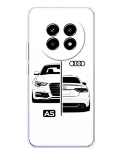 Чехол для Realme 13 Pro с картинкой «Audi — контрастный дизайн» Чехол для Realme 13 Pro с картинкой «Audi — контрастный дизайн»