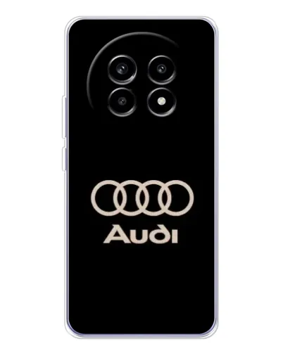 Чехол для Realme 13 Pro с картинкой «Audi — золотой логотип»