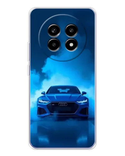 Чехол для Realme 13 Pro с картинкой «Audi — голубая энергия»