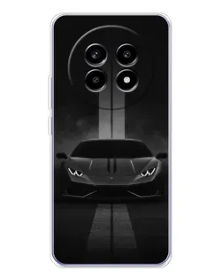 Чехол для Realme 13 Pro с картинкой «Lamborghini симметрия дорог»