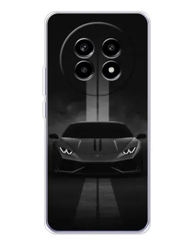 Чехол для Realme 13 Pro с картинкой «Lamborghini симметрия дорог»